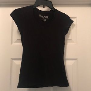 Splash cotton stretch v-neck